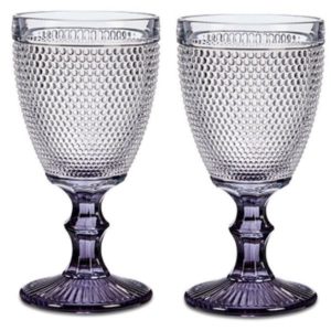 Wijnglazen Vintage 33 cl – Set van 2 wijnglazen Antraciet