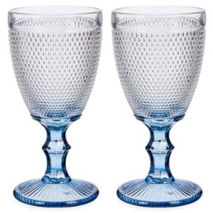 Wijnglazen Vintage 33 cl – Set van 2 wijnglazen Blauw