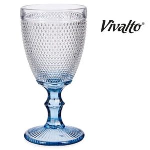 Wijnglazen Vintage 33 cl – Set van 2 wijnglazen Blauw