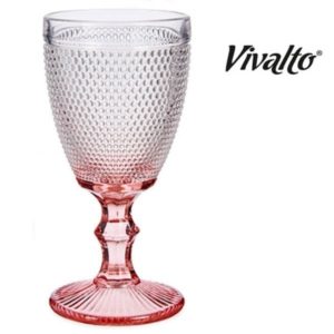 Wijnglazen Vintage 33 cl – Doos met 6 wijnglazen Roze