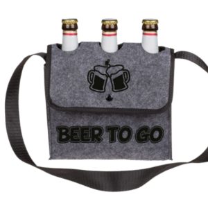 Biertas voor 3 flesjes bier  Vilten biertasje Beer To Go