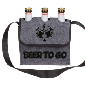 Biertas voor 3 flesjes bier  Vilten biertasje Beer To Go