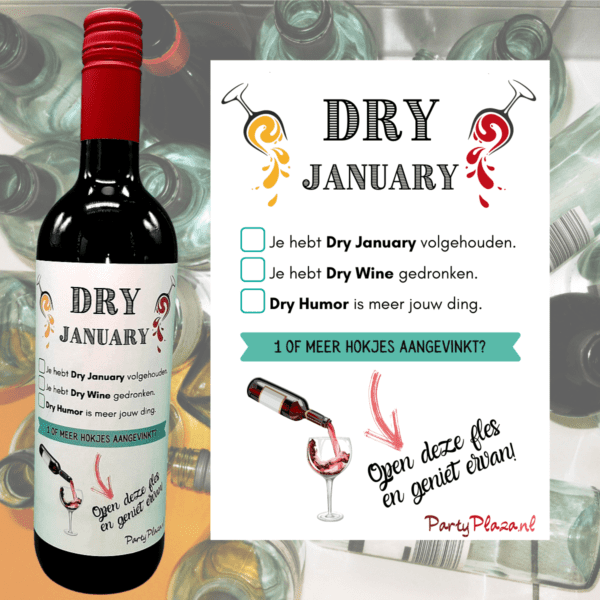 wijnetiket dry january