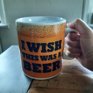 Biermok XL – Grappige koffiemok 700 ml – I wish this was a beer