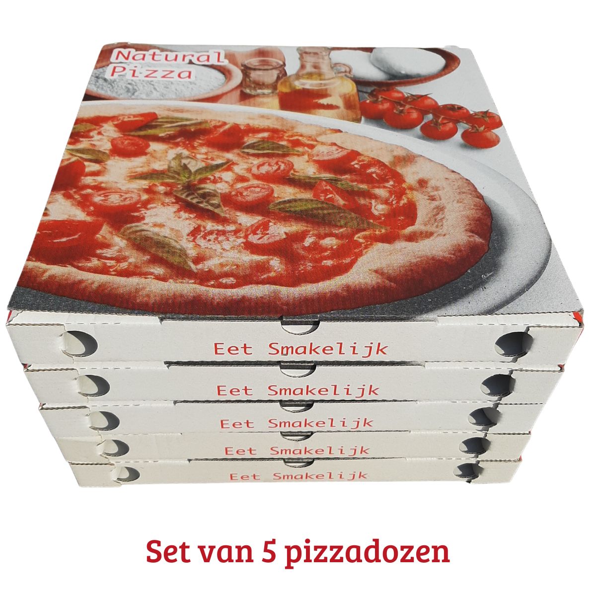 Altaar thee Vervreemding Pizzadoos kopen - Set van 5 lege pizzadozen 29 x 29 x 3 cm