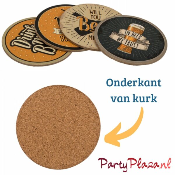 bier onderzetters met tekst