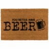 deurmat met grappige tekst bier