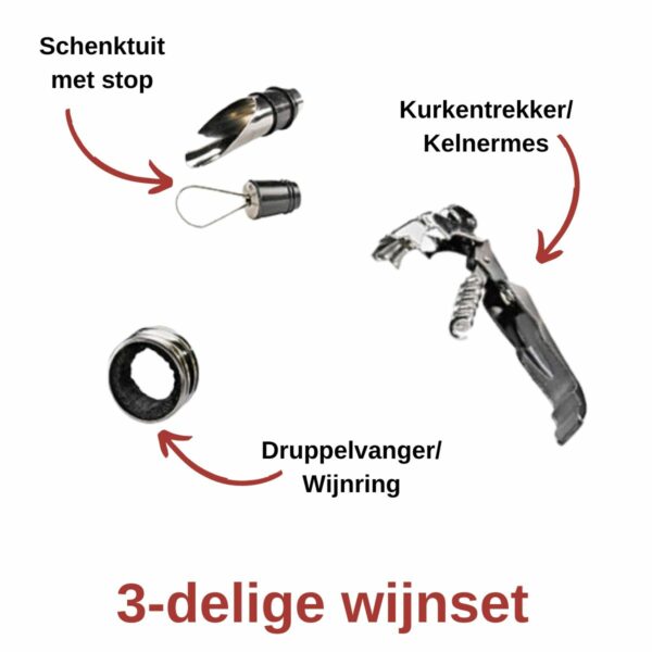 wijn accessoires set