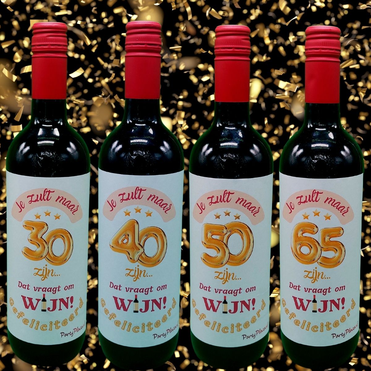 Wijnetiket Verjaardag 50 Jaar - Wijncadeau Voor 50-Jarige