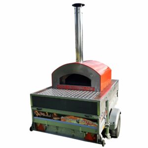 Pizzaoven aanhanger huren – Aanhangwagen met pizzaoven