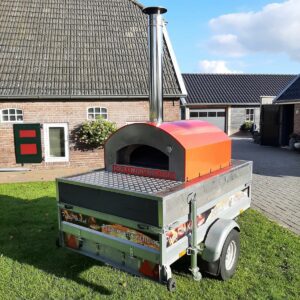 Pizzaoven aanhanger huren – Aanhangwagen met pizzaoven Nr. 1