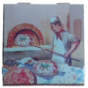 Pizzadoos karton – Pizzabakker – Set van 5 lege pizzadozen 30x30cm