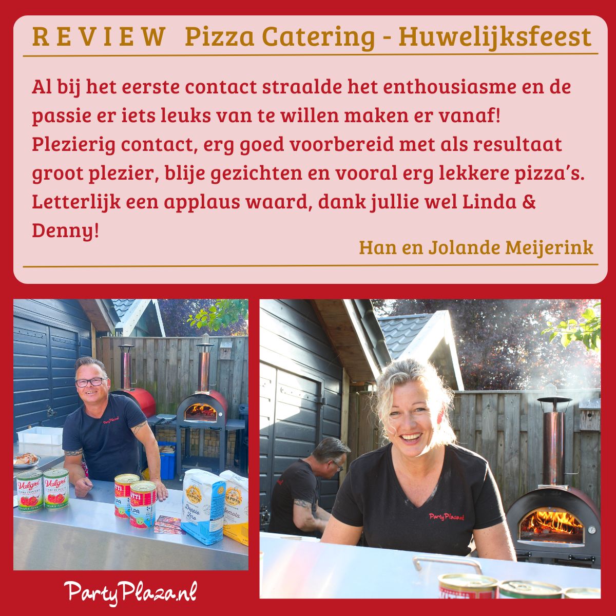 Lees meer over het artikel Pizza catering Huwelijksfeest Lettele
