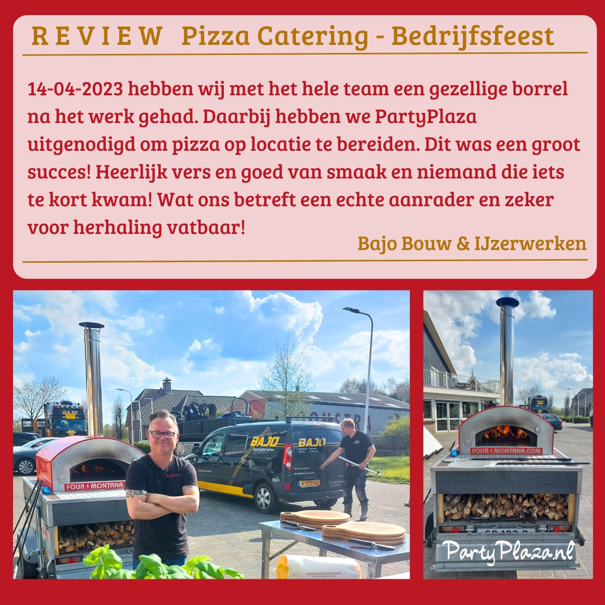 Lees meer over het artikel Pizza catering Bedrijfsfeest Bajo