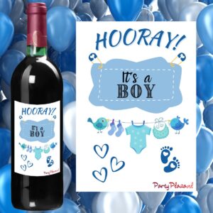 Wijnetiket Gender reveal Jongen – Hooray! It’s a BOY