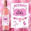 wine label gender reveal girl