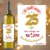 wijnlabel verjaardag 25 jaar
