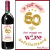 wijnetiket verjaardag 60 jaar