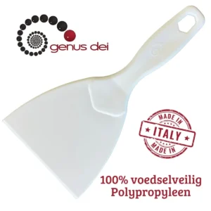 Deegspatel voor pizza deegbollen – Deegsteker – Genus Dei – wit