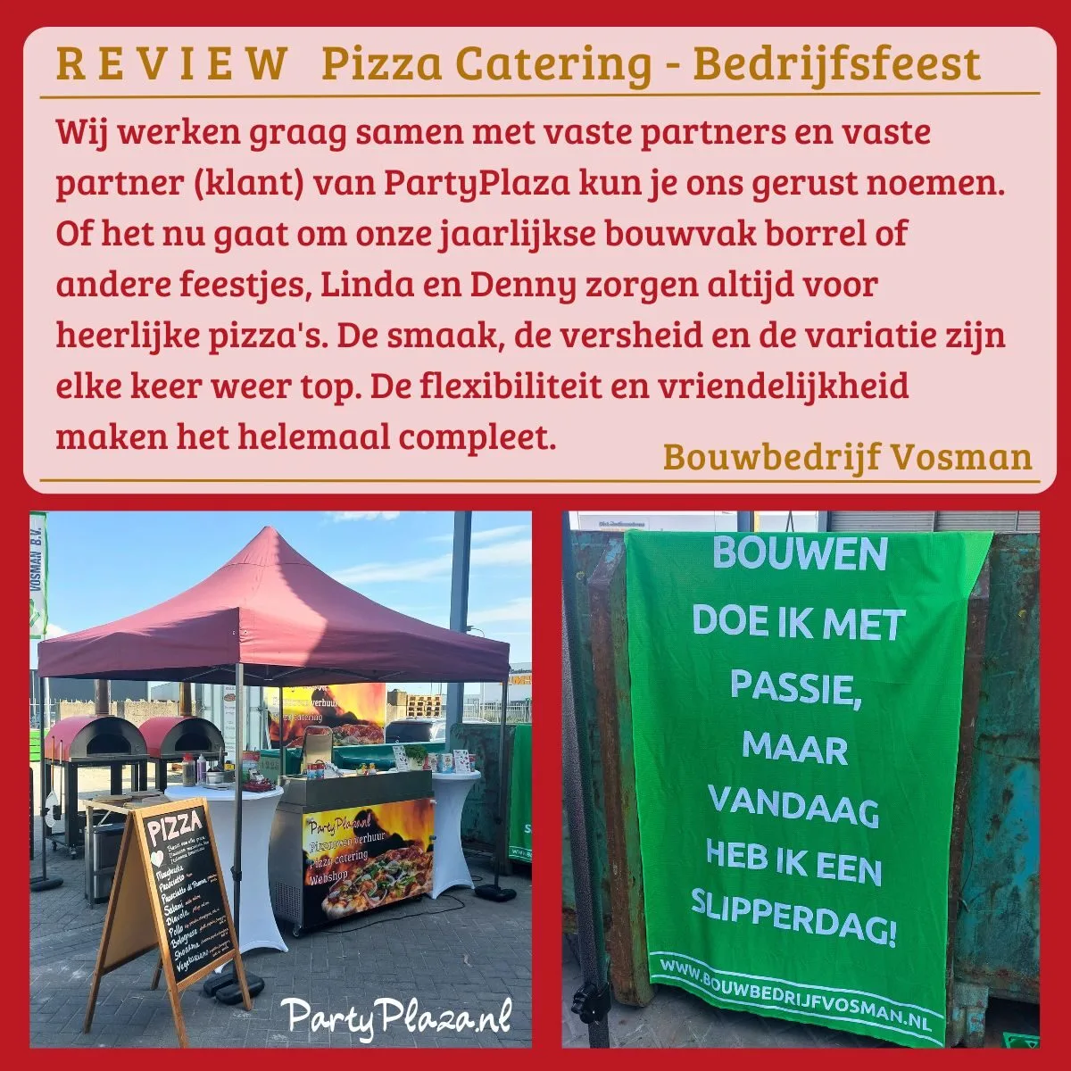 Lees meer over het artikel Pizzabakkers op locatie: Bouwvakborrel bij Bouwbedrijf Vosman in Raalte