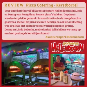 Lees meer over het artikel Pizza catering Kerstborrel Avonturenpark Hellendoorn