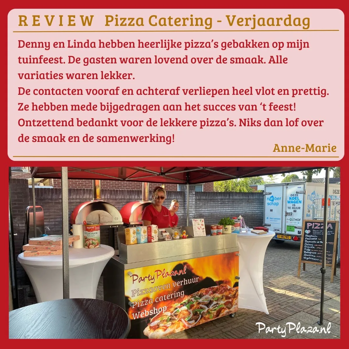 Je bekijkt nu Pizza catering Verjaardag Nijverdal