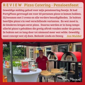 Lees meer over het artikel Pizza catering Pensioenfeest Raalte