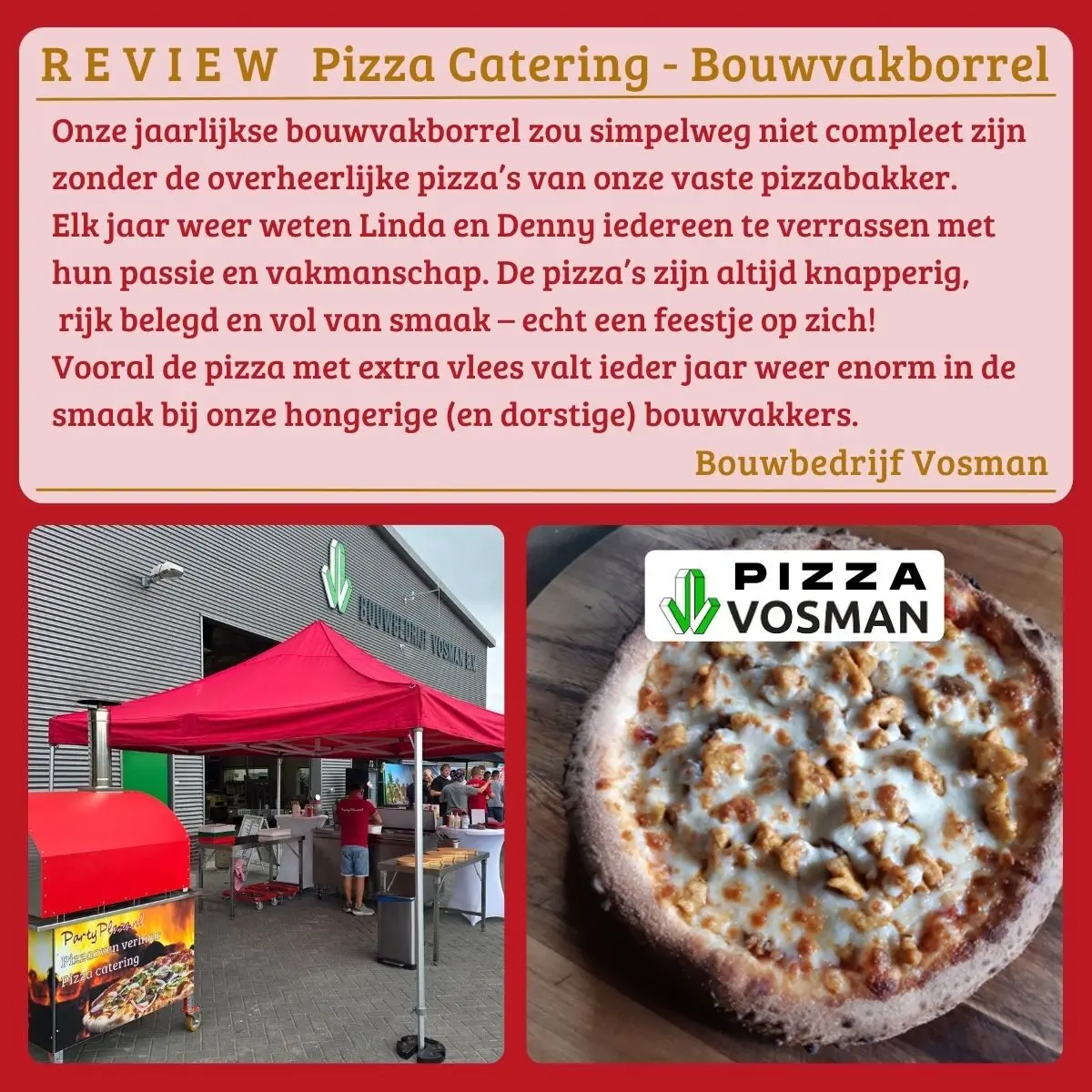 Lees meer over het artikel Pizza catering op de Bouwvakborrel bij Bouwbedrijf Vosman in Raalte